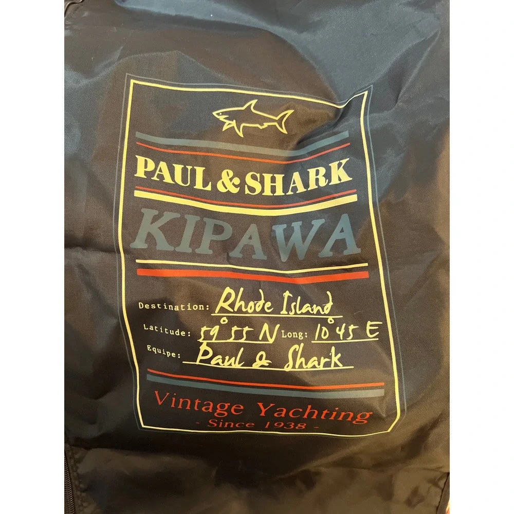 Paul & Shark Yachting Kipawa Garment Bag Navy Blue Suit Cover Travel Case